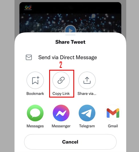 Copy the post link